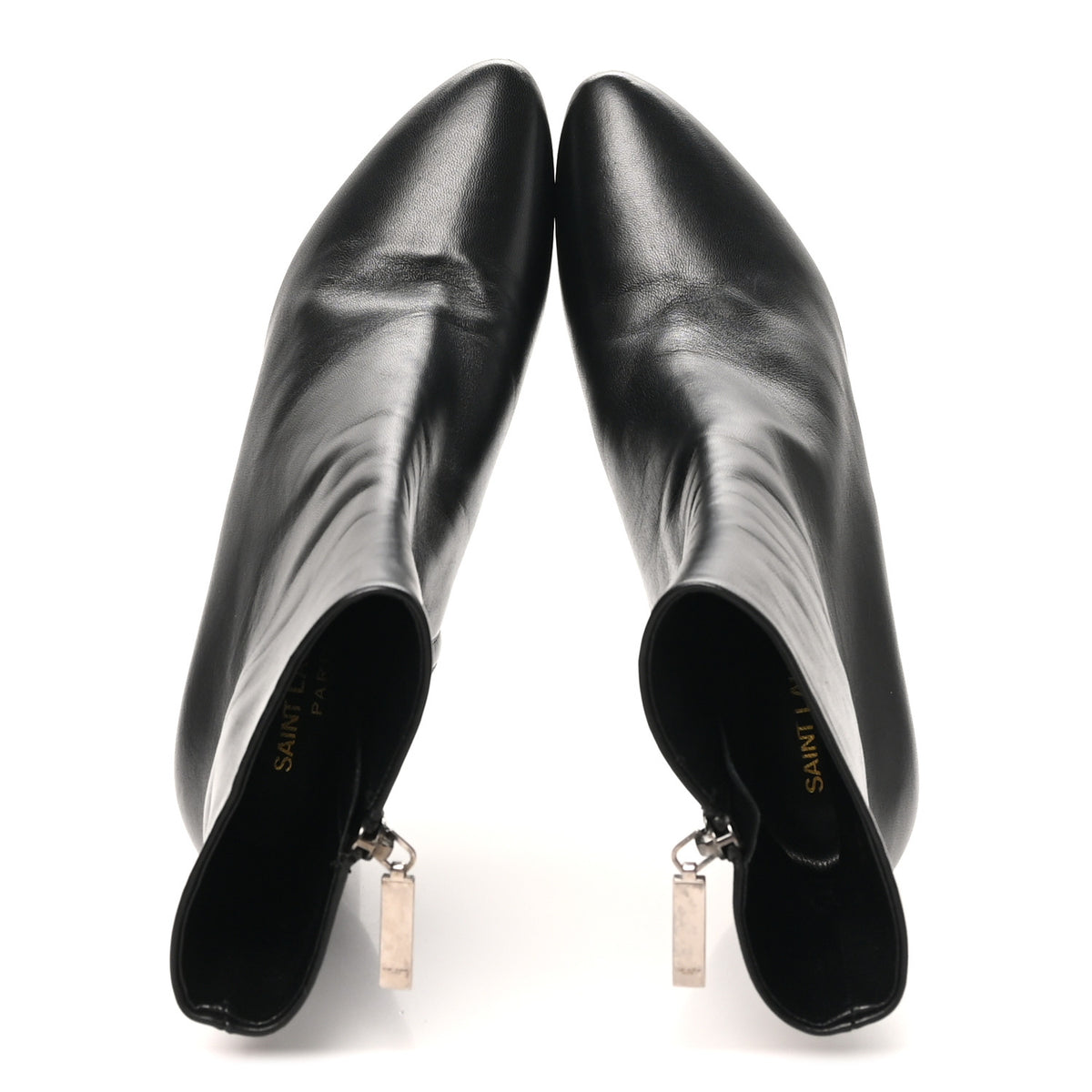 Nappa Vendome Loulou Ankle Zip Boot 39.5 Black