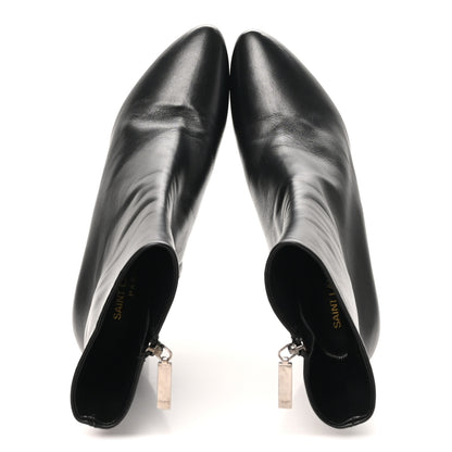 Saint Laurent Nappa Vendome Loulou Ankle Zip Boot 39.5 Black 2 of 9