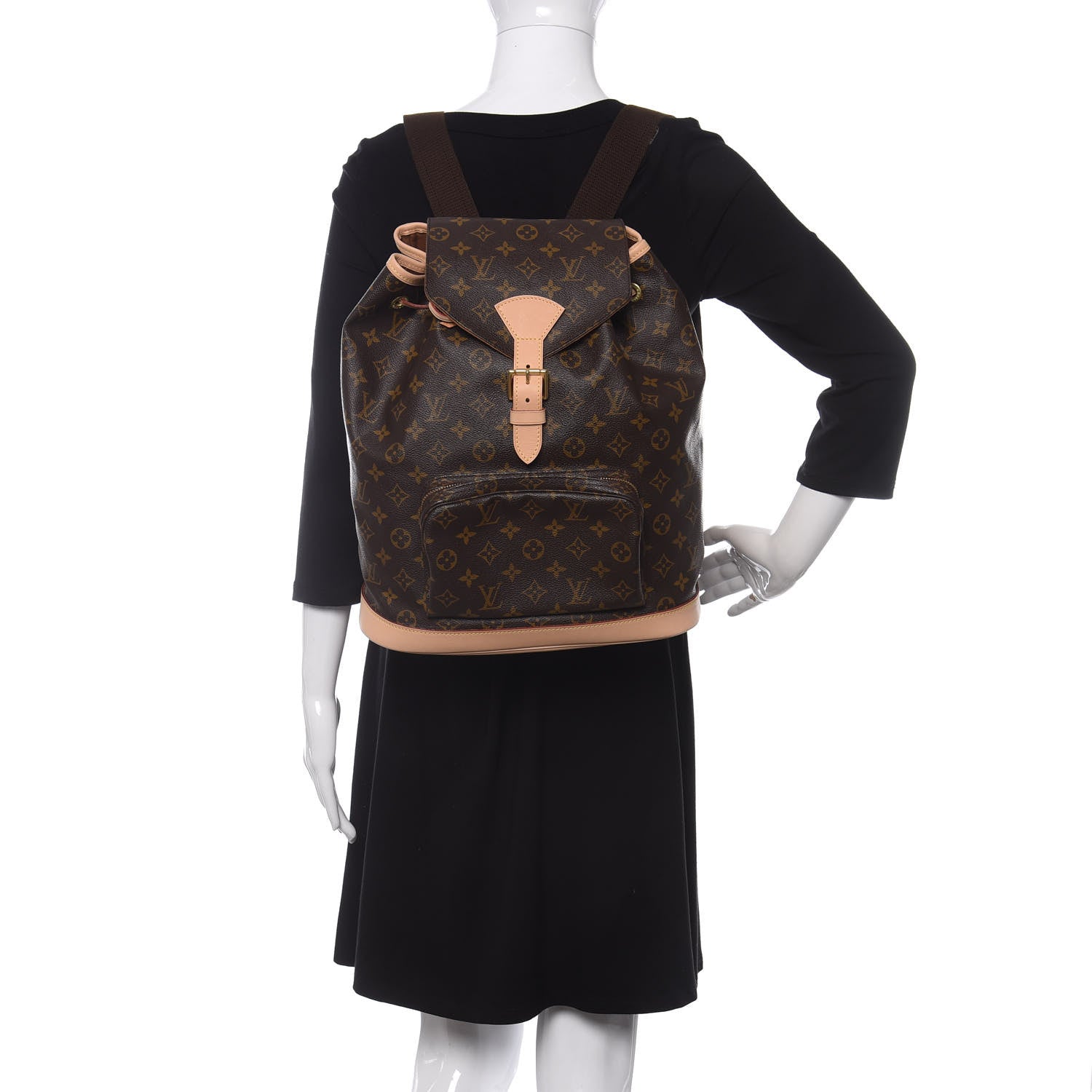 Louis Vuitton Monogram Montsouris GM Backpack 2 of 9