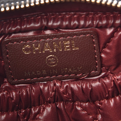 Chanel Lambskin Quilted Small Curvy Pouch Cosmetic Case Black 6 of 7