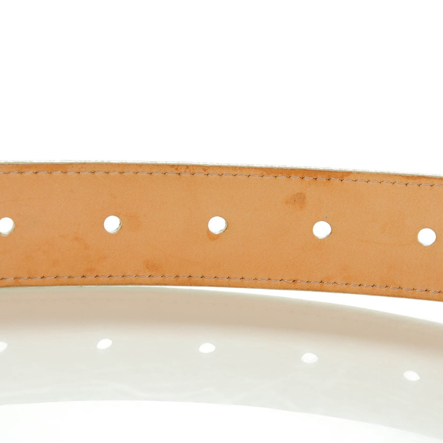 Vernis LV Frame Belt 90 36 Blanc Corail