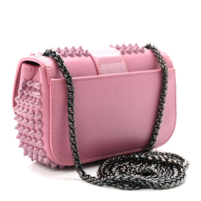 Christian Louboutin Calfskin Patent Spiked Sweety Charity Crossbody Bag Rosette 2 of 9