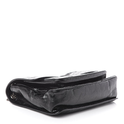 Saint Laurent Crinkled Calfskin Matelasse Monogram Large Niki Chain Satchel Black 3 of 9