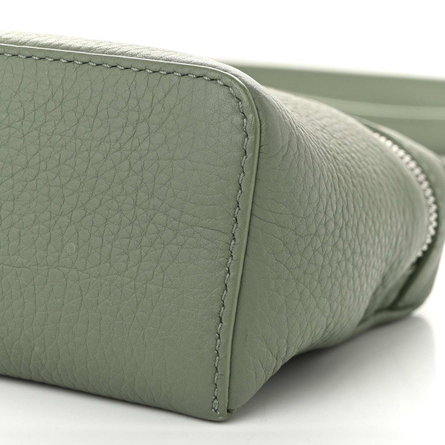 Loro Piana Grained Calfskin L19 Extra Pocket Pouch Sage Brush Leaves 9 of 9