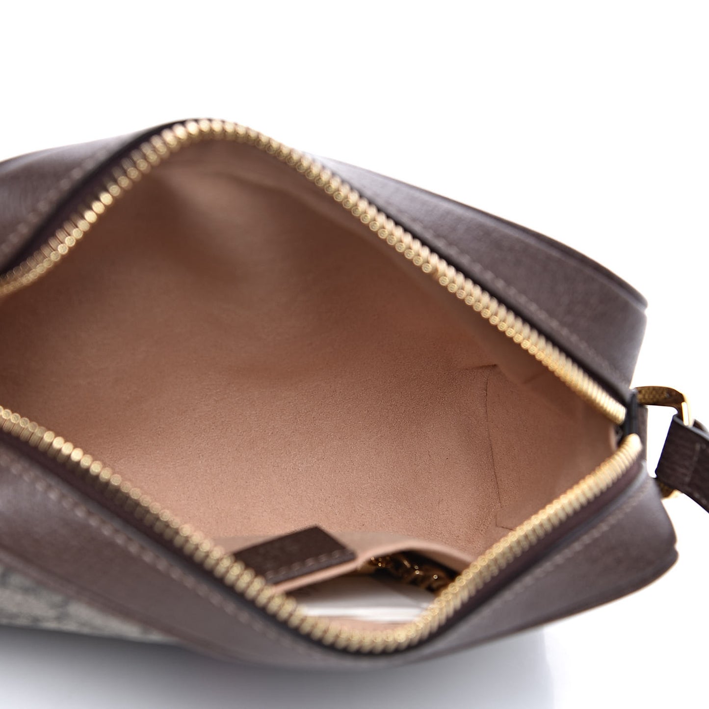 GG Supreme Monogram Web Mini Ophidia Shoulder Bag Brown