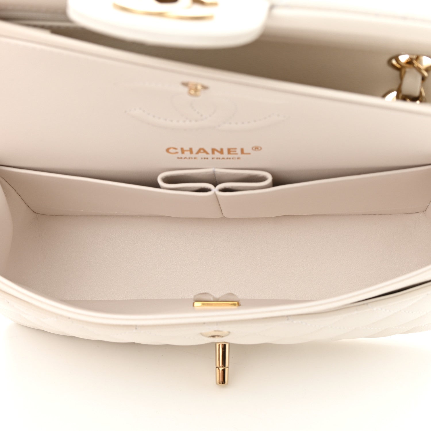 Chanel Caviar Quilted Small Double Flap White 5 of 13