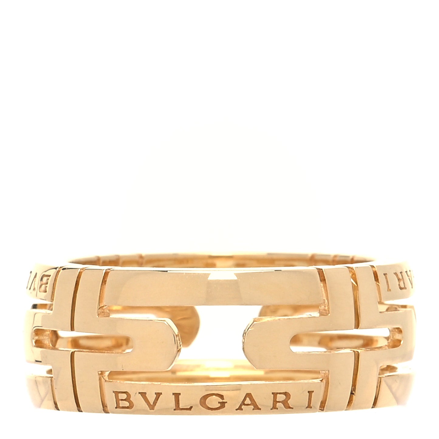 18K Yellow Gold Parentesi Openwork Ring 51 5.75