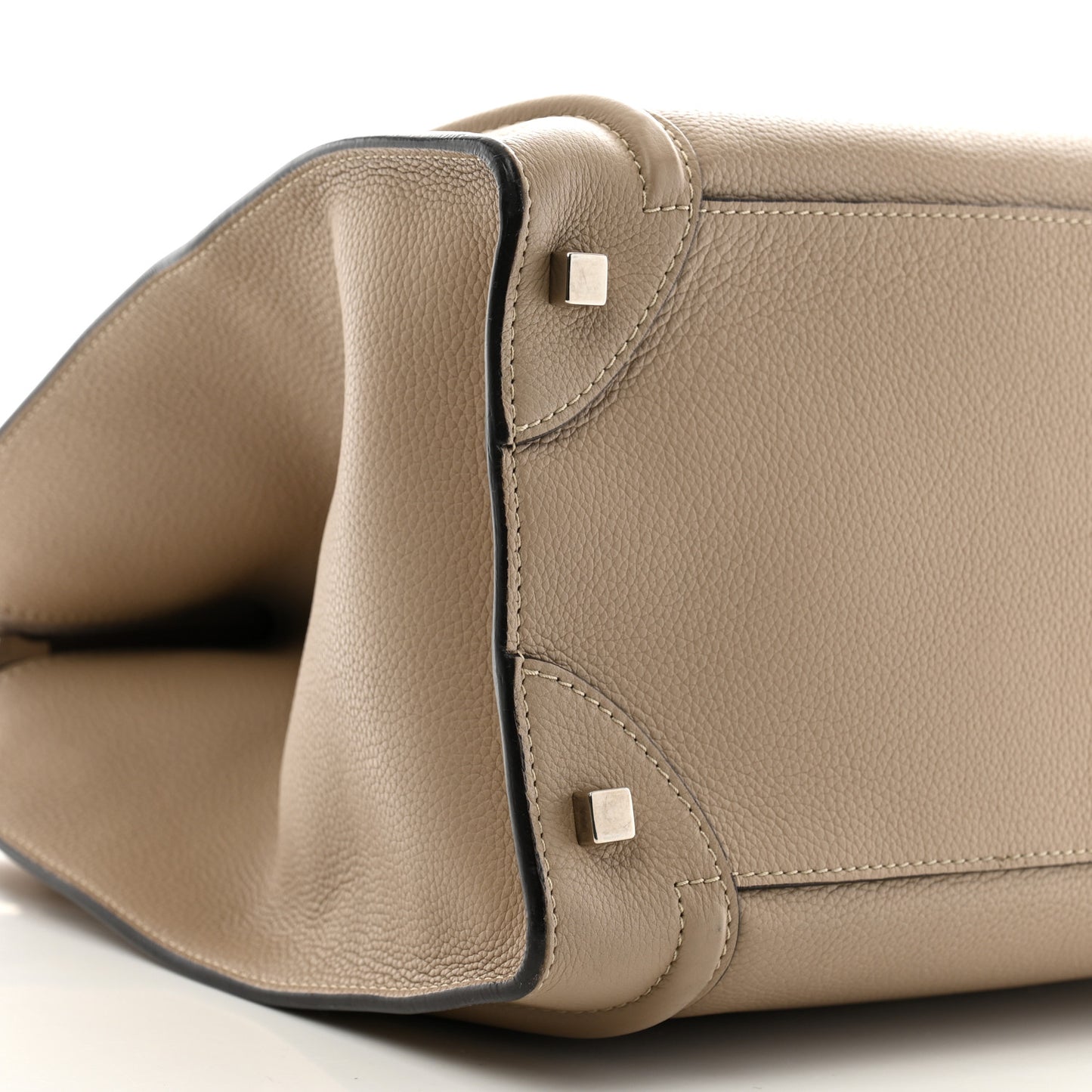 Drummed Calfskin Mini Luggage Dune