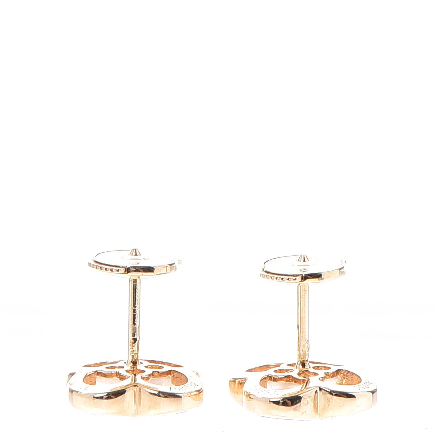 18K Yellow Gold Mother of Pearl Pure Alhambra Earrings