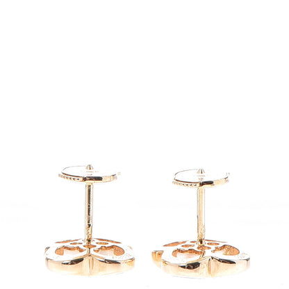 Van Cleef & Arpels 18K Yellow Gold Mother of Pearl Pure Alhambra Earrings 3 of 9