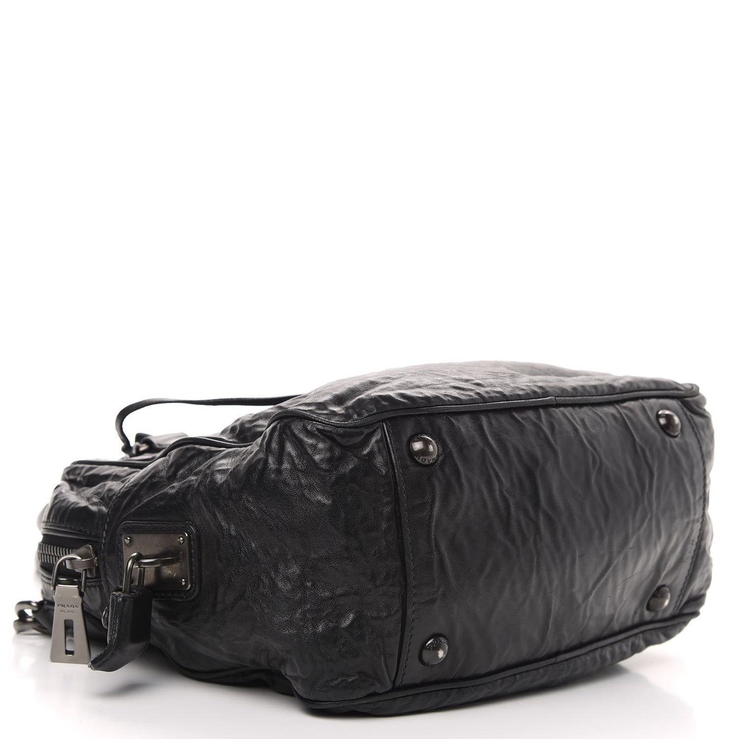 Nappa Antique Shoulder Bag Black