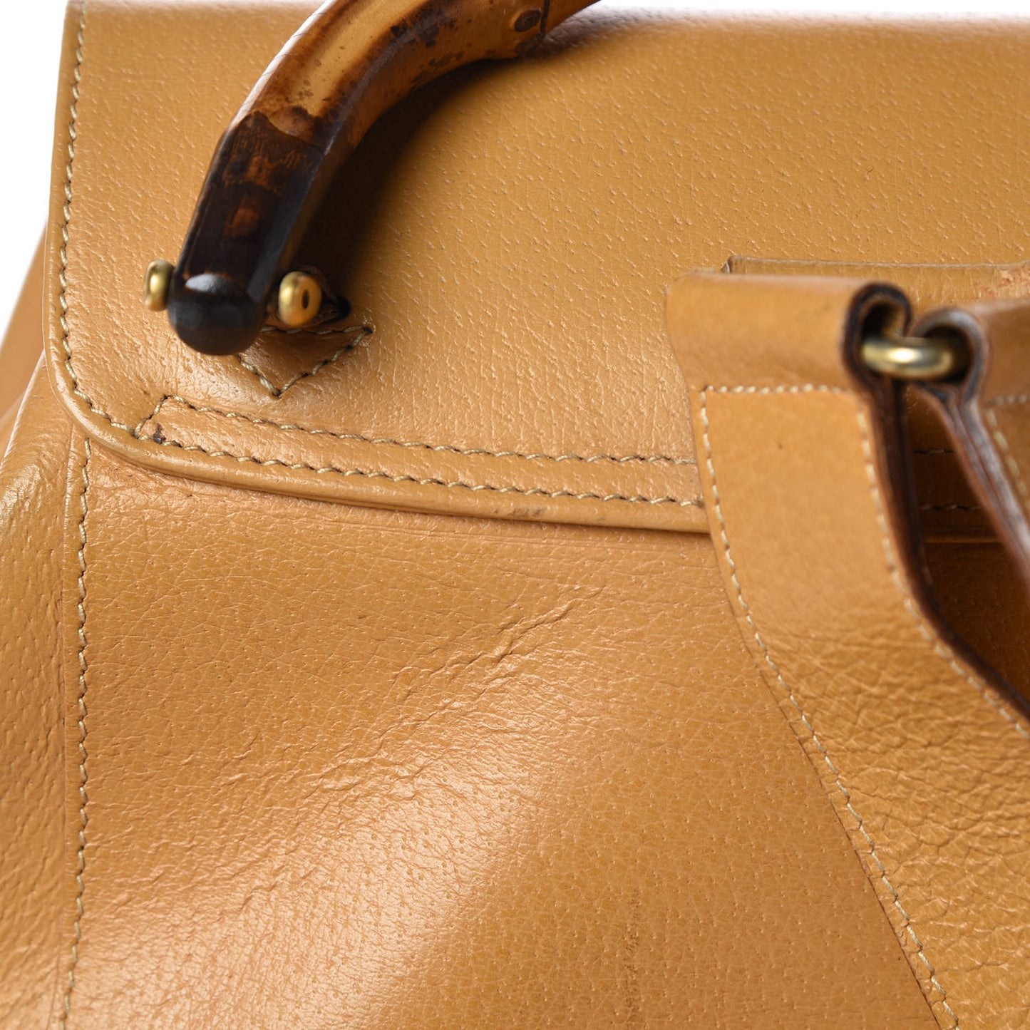 Cinghiale Bamboo Medium Backpack Tan