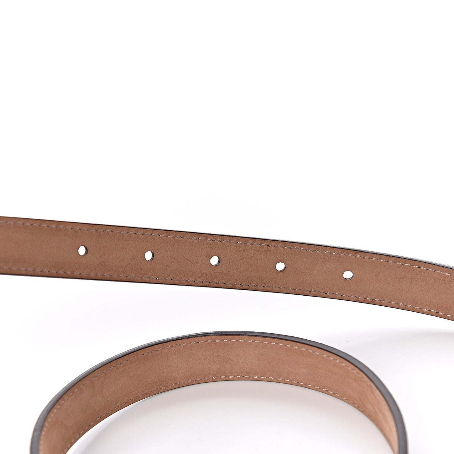 Calfskin Crystal Interlocking G Belt 95 38 Golden Beige