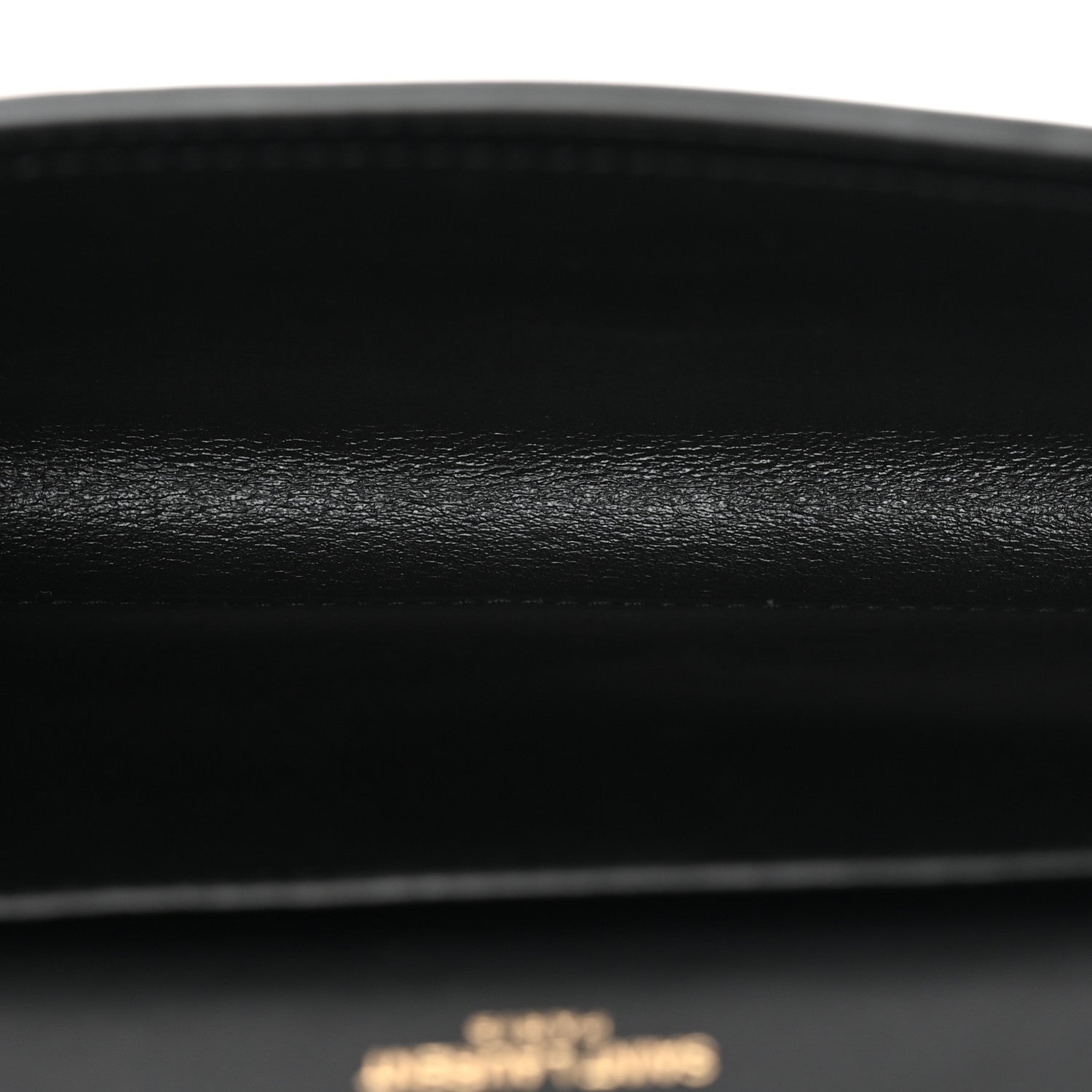 Saint Laurent Crinkled Calfskin Uptown Chain Wallet Black 5 of 11