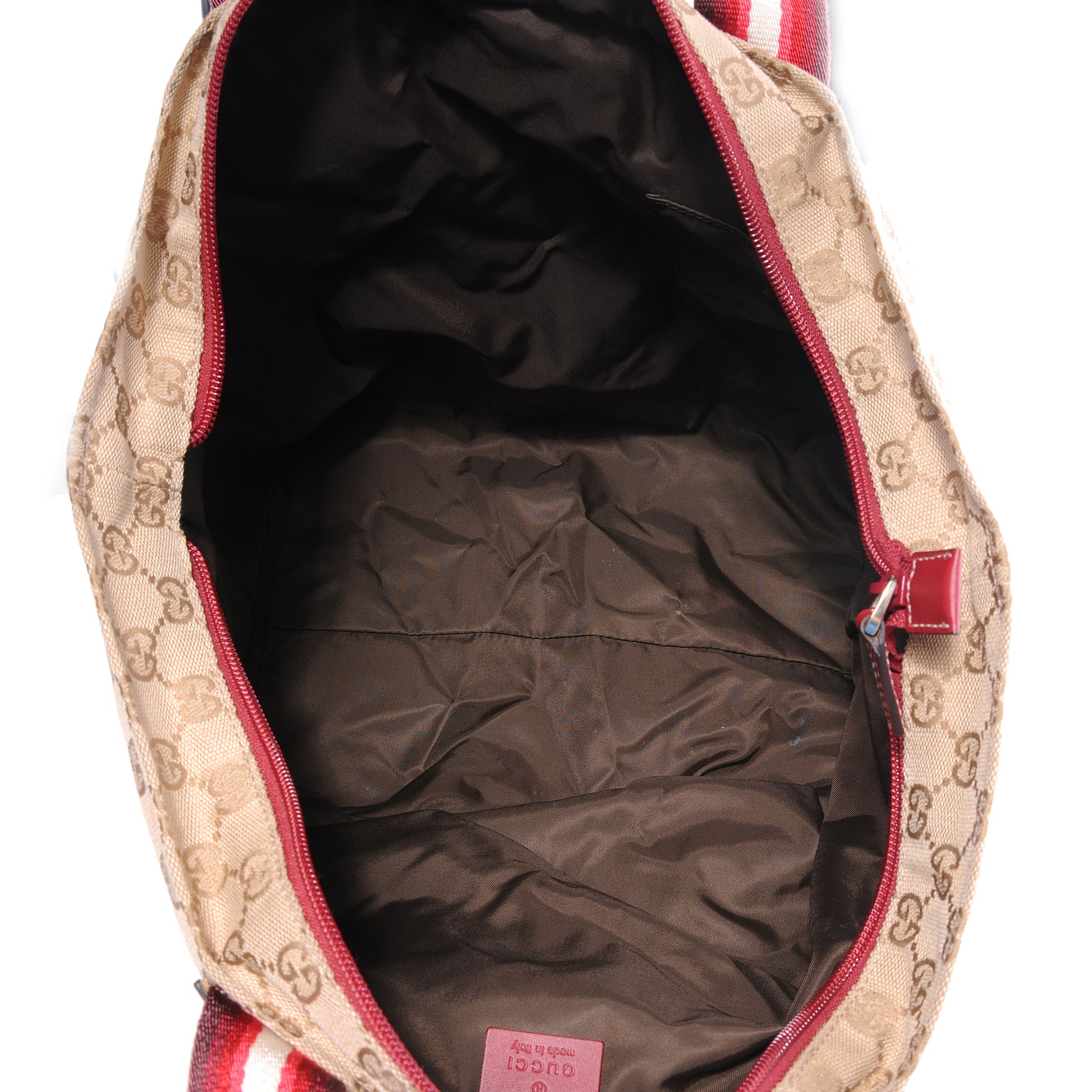 Gucci GG Monogram Large Web Handle Bucket Tote 5 of 7