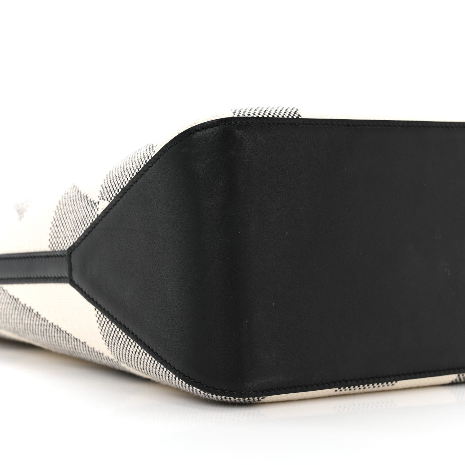 Hermes Swift H Canvas Cabas H En Biais 40 Black Ecru 9 of 10