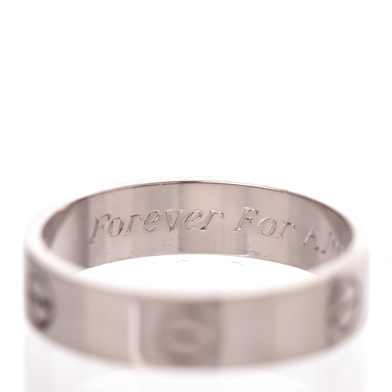 Cartier 18K White Gold 5.5mm LOVE Ring 66 11.50 4 of 7