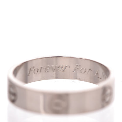 Cartier 18K White Gold 5.5mm LOVE Ring 66 11.50 4 of 7