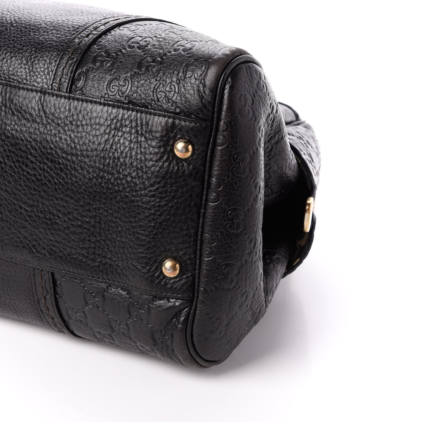 Guccissima Signoria Large Dome Bag Black