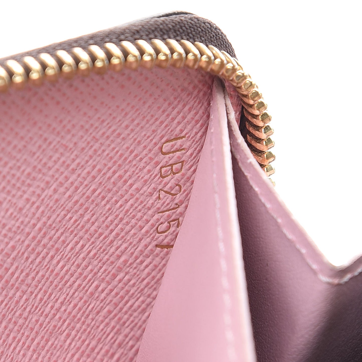 Monogram Clemence Wallet Rose Ballerine