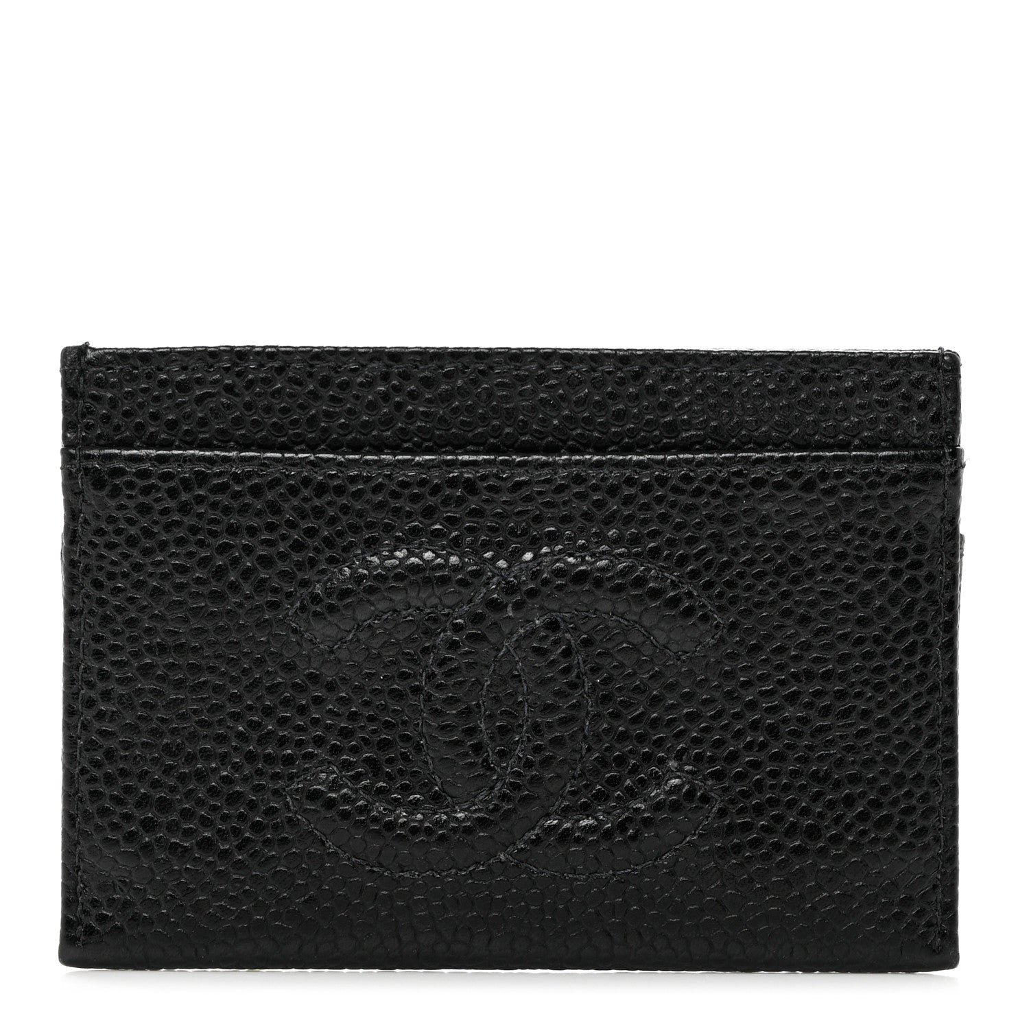 Chanel Caviar Timeless CC Card Holder Black 1 of 9