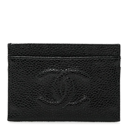 Chanel Caviar Timeless CC Card Holder Black 1 of 9