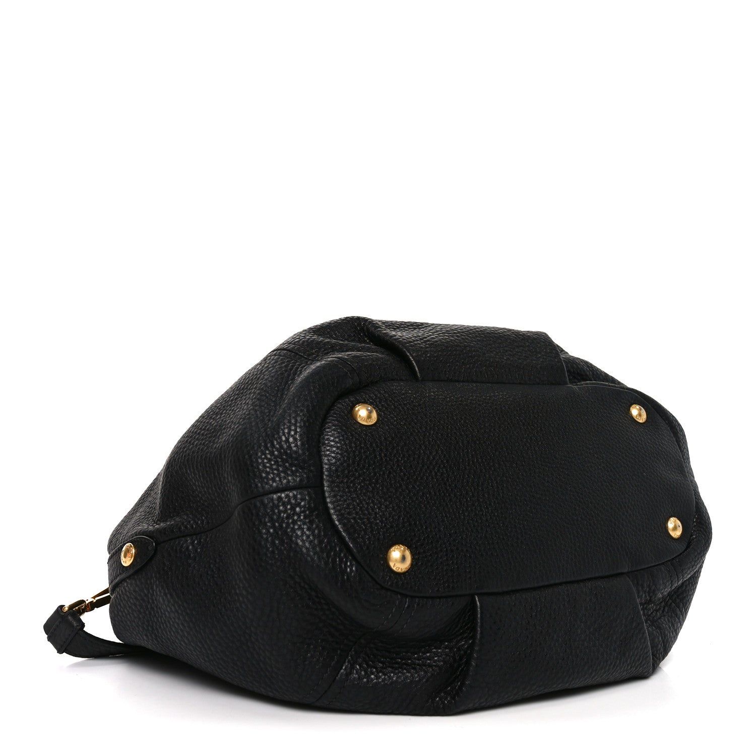 Prada Vitello Daino Tote Black 4 of 10