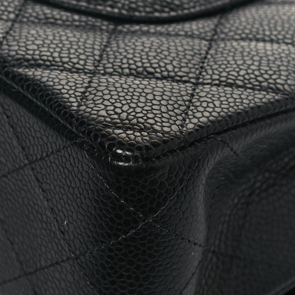 Chanel Caviar Quilted Medium Double Flap Black 11 of 12