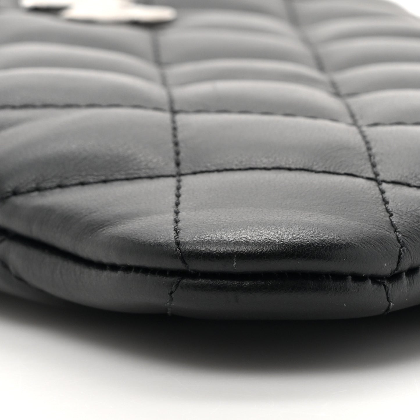 Lambskin Quilted Crossbody Bag Black