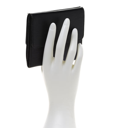 Louis Vuitton Epi Elise Wallet Black 2 of 12