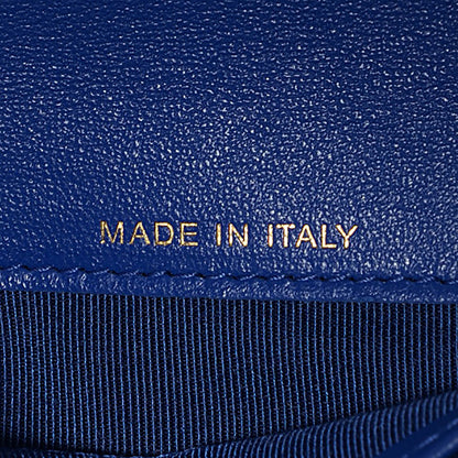 Chanel Lambskin Quilted Large Flap Wallet Royal Blue 7 of 8