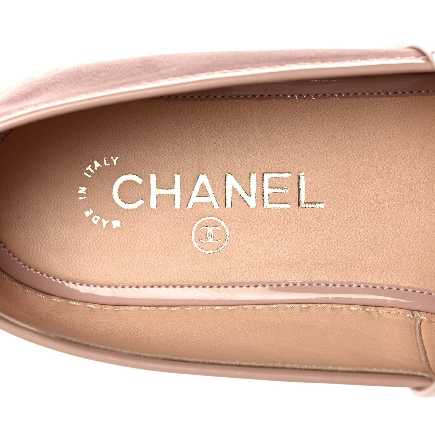 Velvet Patent CC Espadrilles 40 Pink