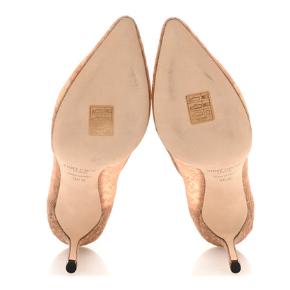 Jimmy Choo Floral Lace Romy 85 Pumps 36.5 Ballet Pink 6 of 9