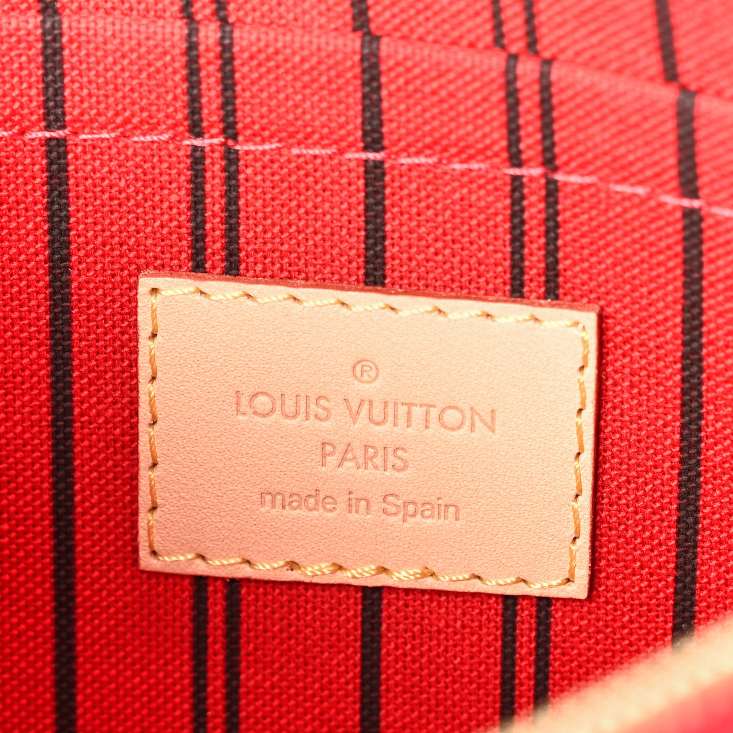 Monogram Neverfull MM GM Pochette Cherry