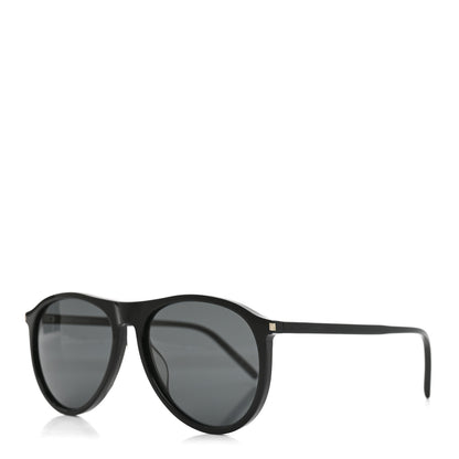 Saint Laurent Acetate Aviator Sunglasses SL 667 Black 1 of 7
