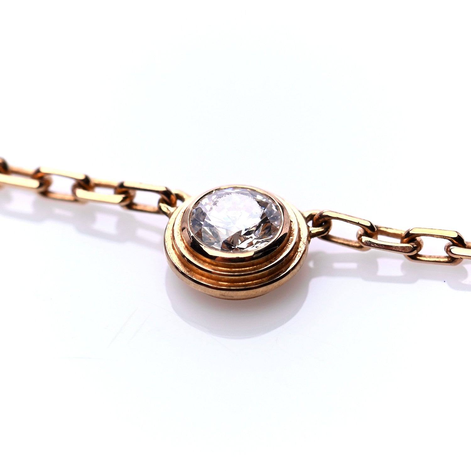 Cartier 18K Pink Gold Diamond SM D'Amour Pendant Necklace 6 of 7
