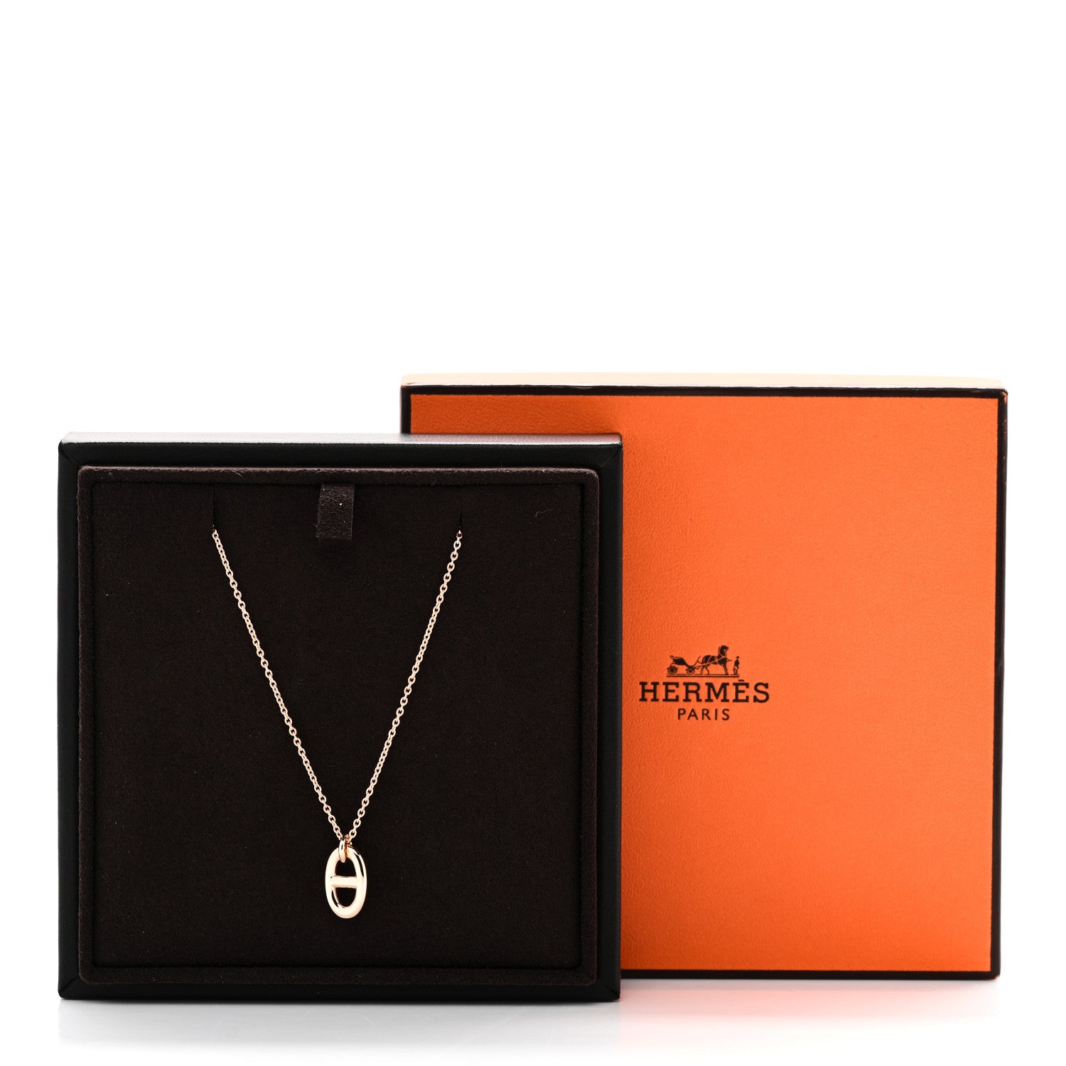 Hermes 18K Rose Gold PM Farandole Pendant Necklace 6 of 6
