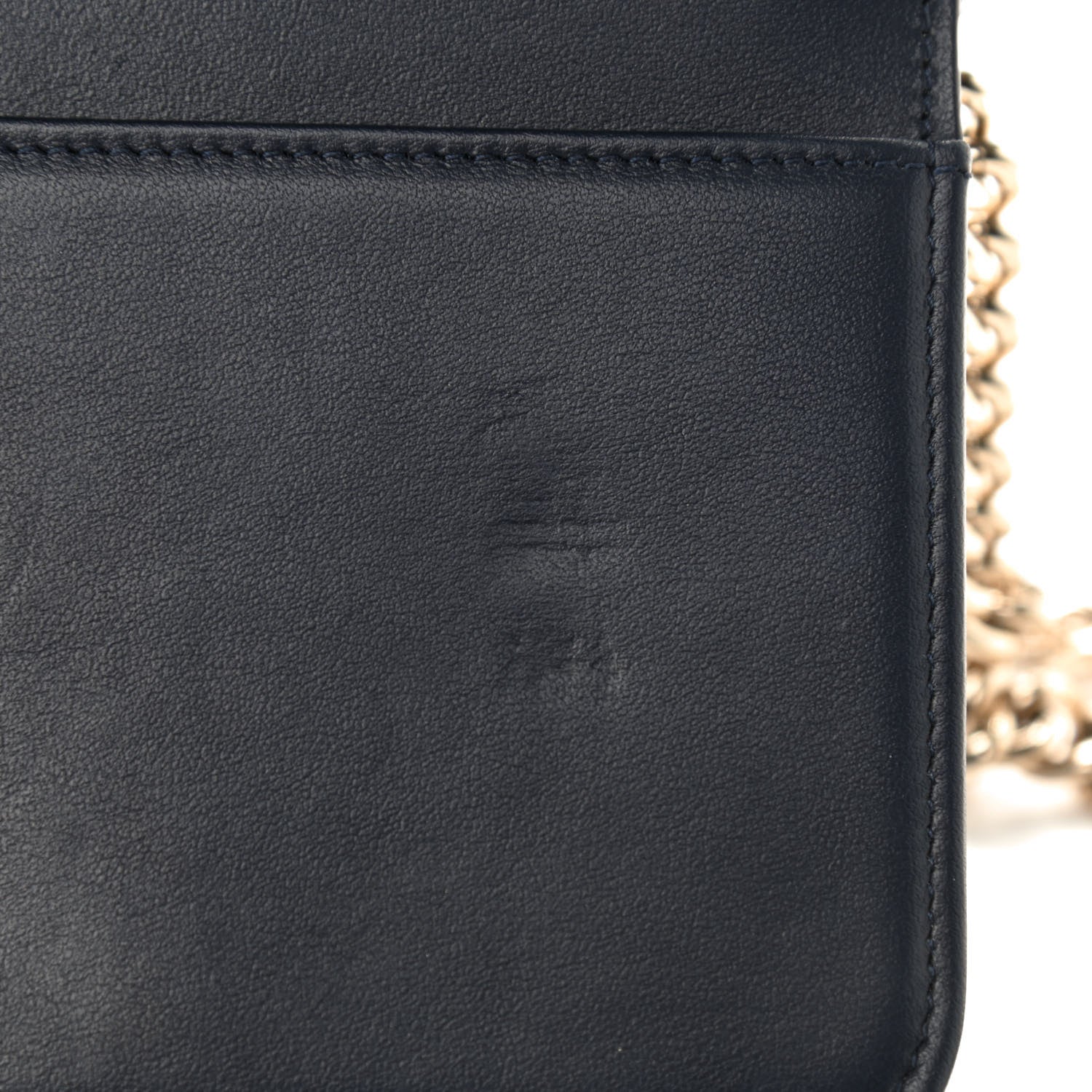 Chanel Caviar Quilted Boy Wallet On Chain WOC Navy 7 of 12