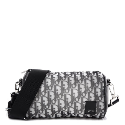 Christian Dior Technical Fabric Calfskin Oblique Roller Shoulder Bag Black 1 of 10