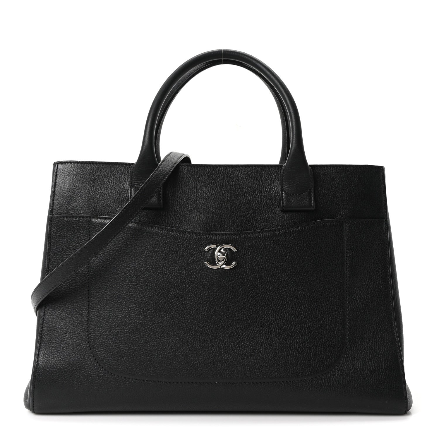 Chanel Grained Calfskin Medium Neo Executive Shopper Tote Black 1 of 9