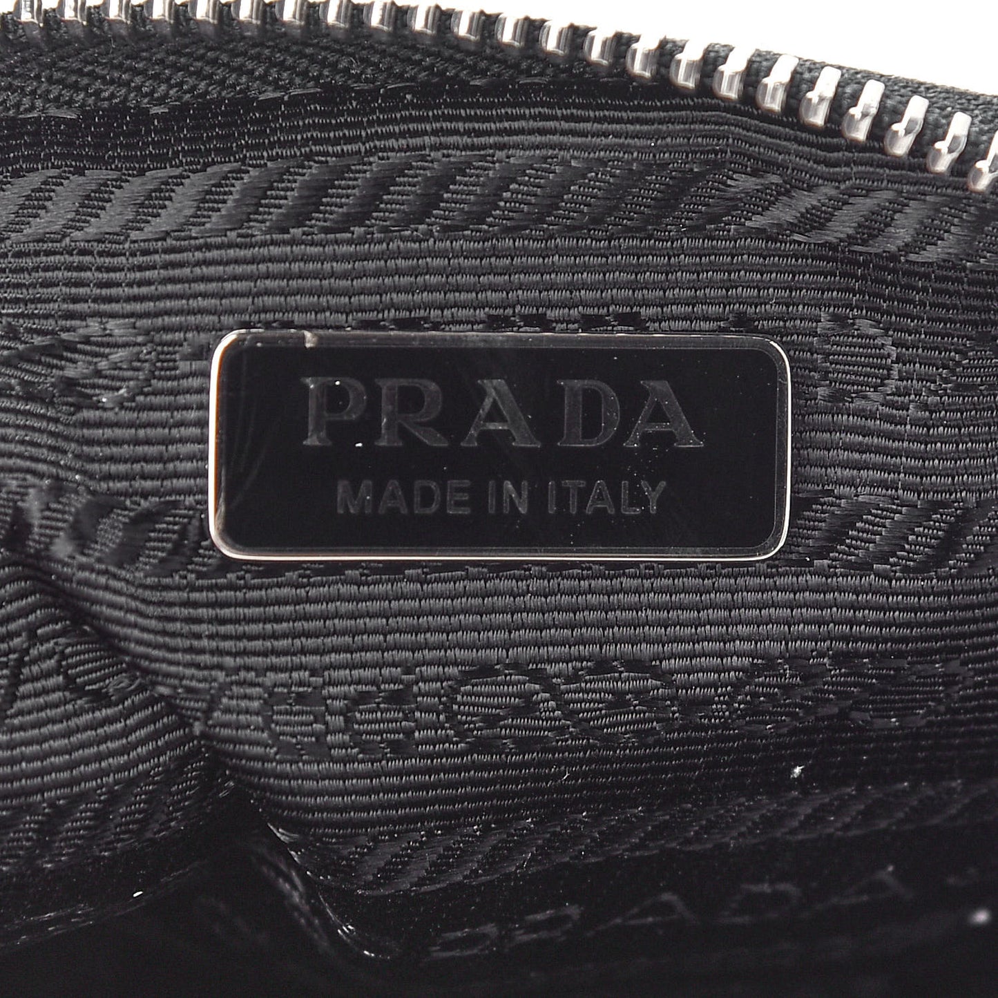 Tessuto Nylon Saffiano Crossbody Pouch Black