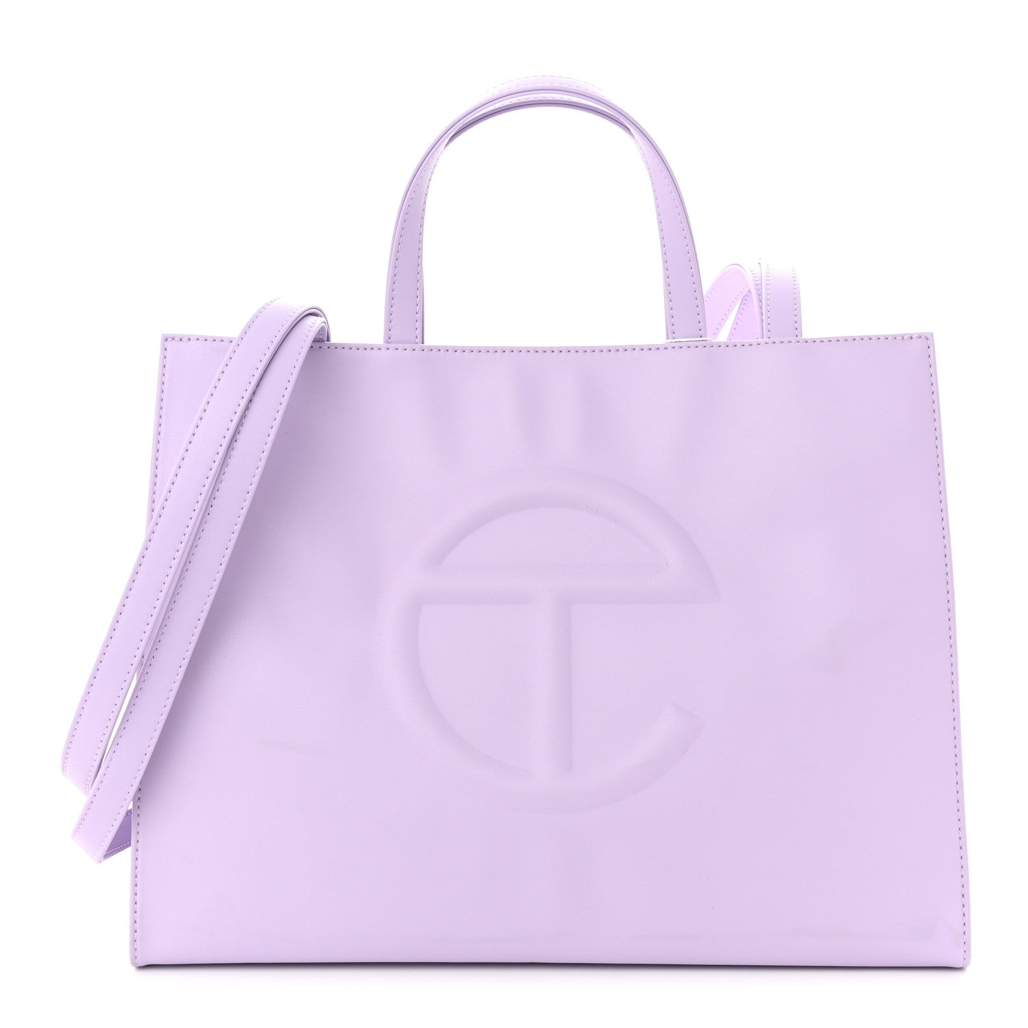 Telfar Vegan Leather Medium Shopping Bag Lavender 1 of 10