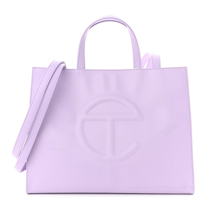 Telfar Vegan Leather Medium Shopping Bag Lavender 1 of 10
