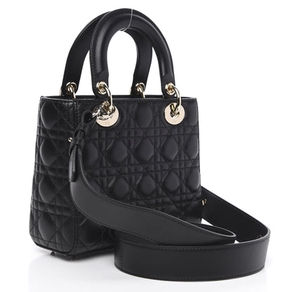 Christian Dior Lambskin Cannage Small My ABCDior Lady Dior Black 3 of 10