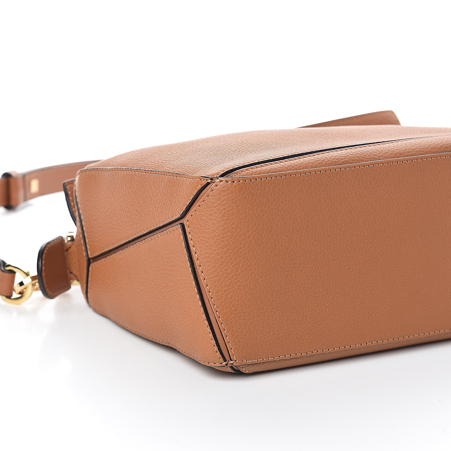 Loewe Grained Calfskin Small Puzzle Bag Tan 7 of 9