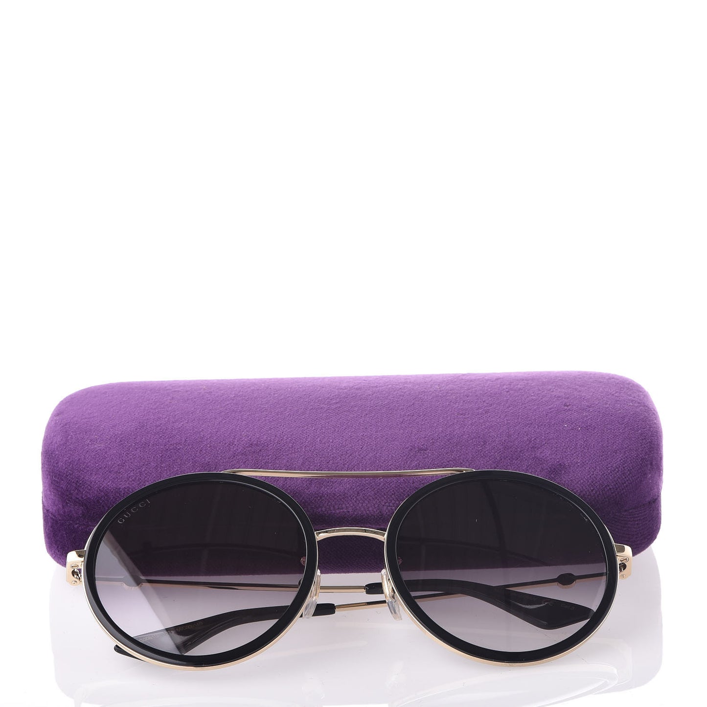 Round Frame Sunglasses GG0061S Black