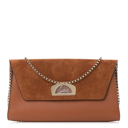 Christian Louboutin Veau Velours Calfskin Vero Dodat Clutch Cannelle 1 of 12