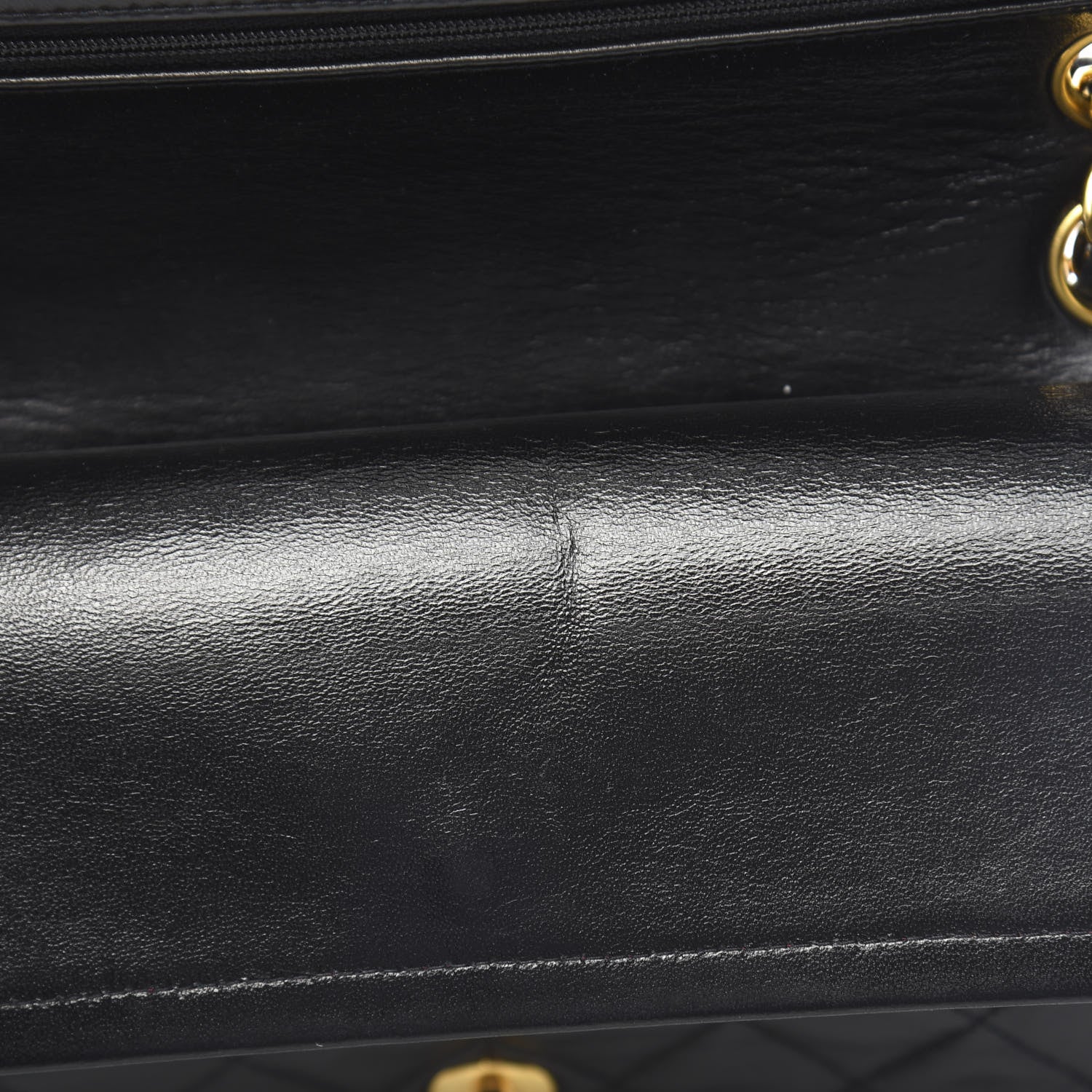 Chanel Lambskin Quilted Medium Double Flap Black 12 of 14