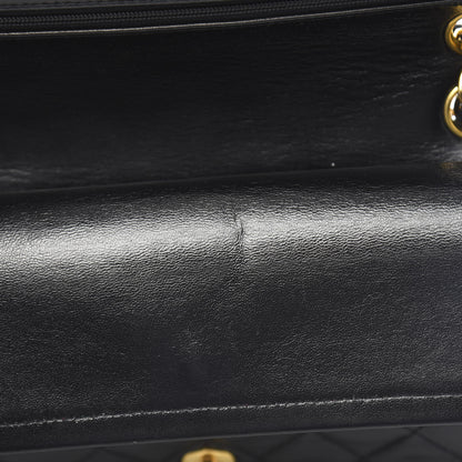 Chanel Lambskin Quilted Medium Double Flap Black 12 of 14