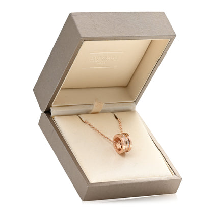 Bulgari 18K Rose Gold Diamond B.Zero1 Legend Pendant Necklace 5 of 5